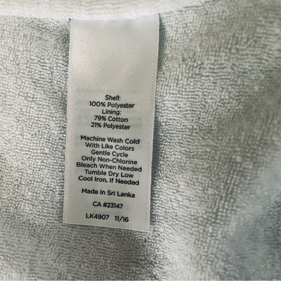 Talbots black and white gingham check lightweight vest, Terry cloth lining, S - Picture 10 of 11